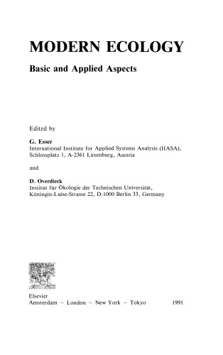 ﻿اکولوژی مدرن جنبه های اساسی و کاربردی