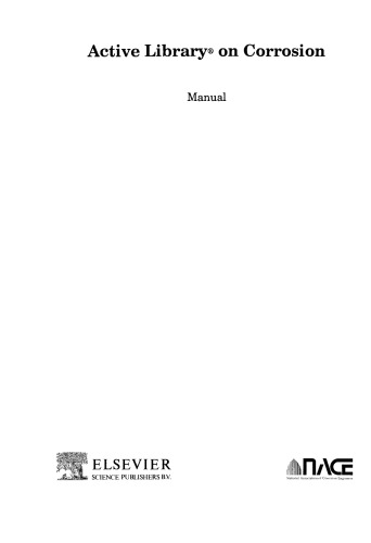 ﻿Active Library® on Corrosion. کتابچه راهنمای
