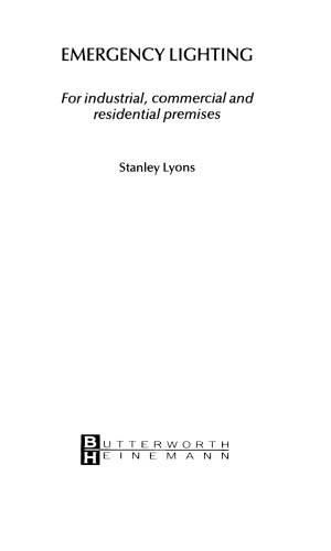 ﻿روشنایی اضطراری. برای اماکن صنعتی، تجاری و مسکونی