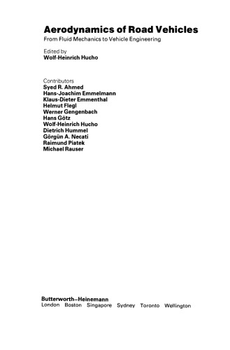 ﻿آیرودینامیک وسایل نقلیه جاده ای از مکانیک سیالات تا مهندسی خودرو