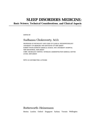 پزشکی اختلالات خواب. علوم پایه ، ملاحظات فنی و جنبه های بالینی