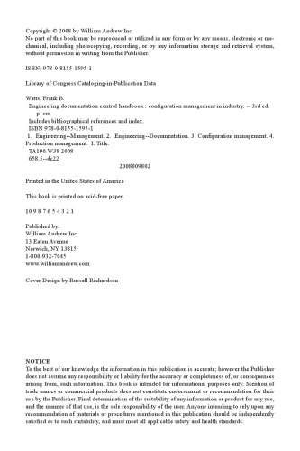 ﻿کتاب راهنمای کنترل اسناد مهندسی. مدیریت پیکربندی در صنعت