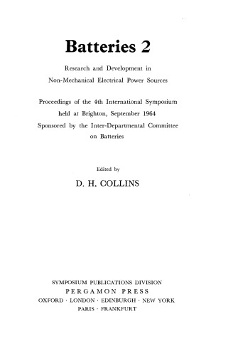 باتریها 2. تحقیق و توسعه در منابع برق غیر مکانیکی