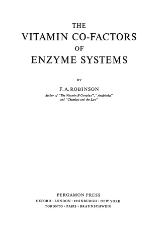 ﻿فاکتورهای ویتامین در سیستم های آنزیمی