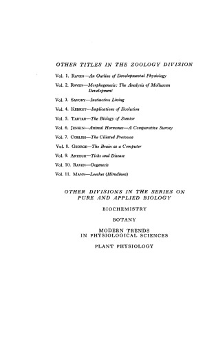زیست شناسی Cilia و flagella. سری بین الملل در مورد زیست شناسی خالص و کاربردی: Zoology، Vol. 12