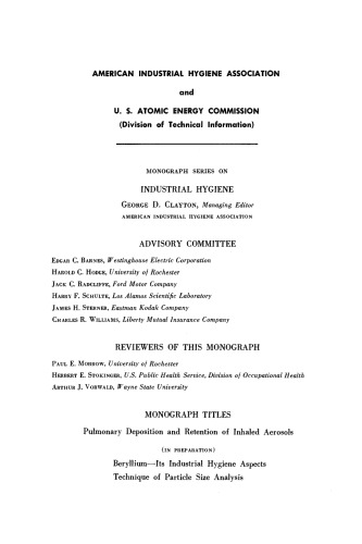 انباشت ریوی و احتراق آئروسلهای استنشاقی