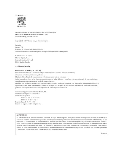 ﻿شیهی. کتابچه راهنمای اورژانس پرستاری