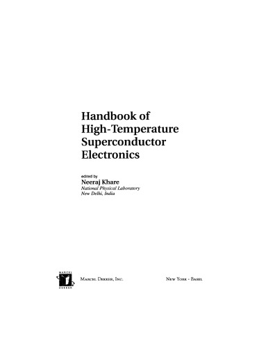 کتاب الکترونیکی ابررسانا در دمای بالا