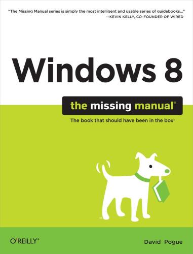 ﻿Windows 8: The Missing Manual