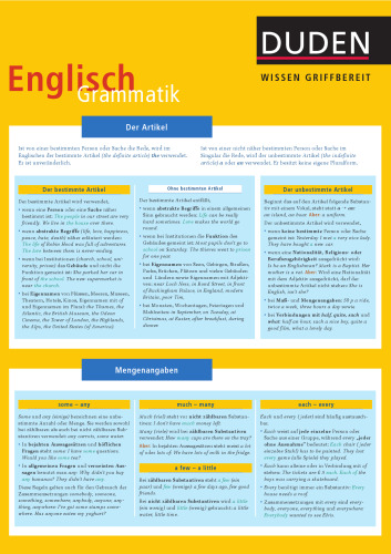 ﻿Duden Wissen griffbereit. زبان انگلیسی
