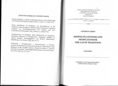 ﻿افلاطونیسم میانی و نوافلاطونی. سنت لاتین