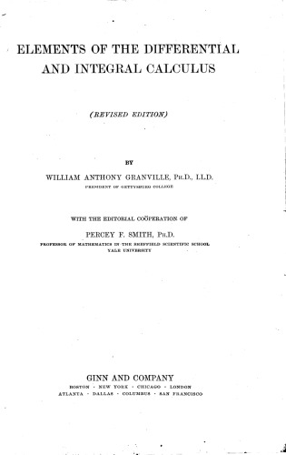 عناصر حساب دیفرانسیل و انتگرال