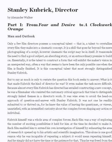 ﻿استنلی کوبریک، کارگردان: یک تحلیل بصری