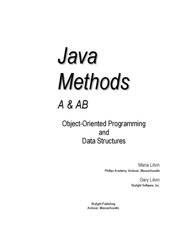 ﻿Java Methods A&AB، AP Edition