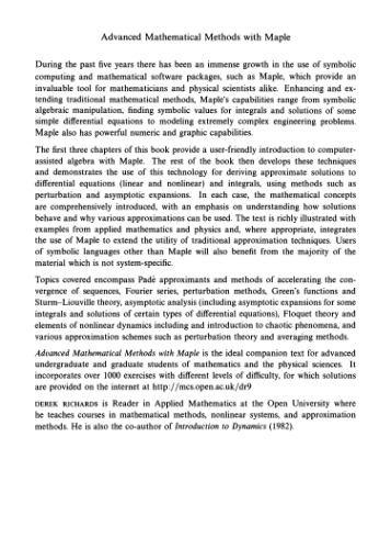 ﻿روش های ریاضی پیشرفته با Maple