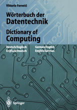 ﻿Dictionary of Data Technology / Dictionary of Computing: انگلیسی-آلمانی / آلمانی-انگلیسی