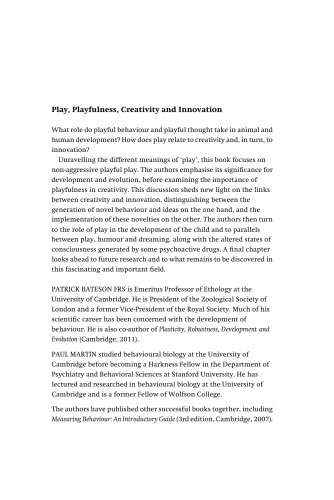 ﻿بازی، بازیگوشی، خلاقیت و نوآوری