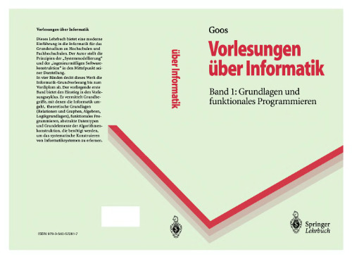 ﻿سخنرانی در علوم کامپیوتر: جلد 1: مبانی و برنامه نویسی تابعی