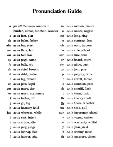 فرهنگ لغت حقوقی بلک ، Abridged ، نهم