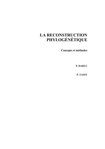 ﻿بازسازی فیلوژنتیک: مفاهیم و روش ها