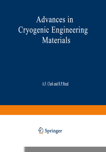 پیشرفت در مواد مهندسی Cryogenic: دوره 30