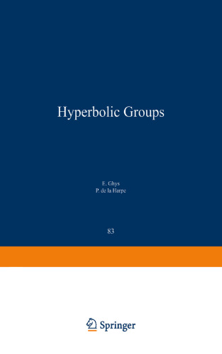 ﻿Sur les Groupes Hyperboliques d’après Mikhael Gromov