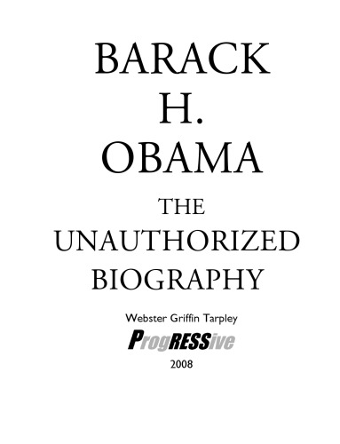 باراک اچ اوباما: بیوگرافی غیر مجاز
