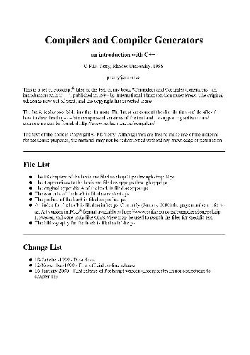 کامپایلرها و ژنراتورهای کامپایلر: مقدمه ای با C