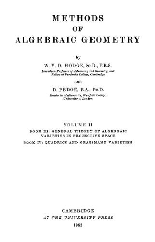 ﻿روش های هندسه جبری: جلد 2