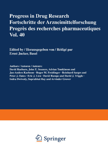پیشرفت در تحقیقات دارویی / Fortschritte der Arzneimittelforschung / Progrès des recherches pharmaceutiques