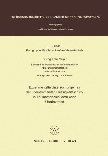 ﻿بررسی های تجربی بر روی لایه مایع سرریز در سانتریفیوژهای کاسه جامد بدون لبه سرریز