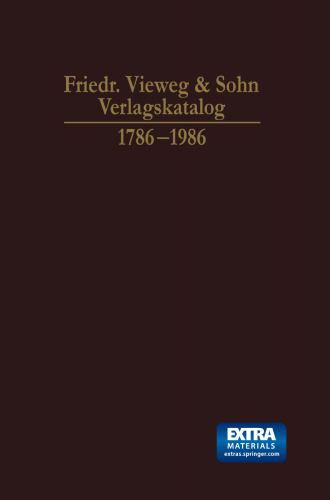 FRIEDR. مشاهده و & amp؛ کاتالوگ انتشارات: 1786-1986