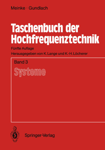 Taschenbuch der Hochfrequenztechnik: دوره 3: سیستم ها