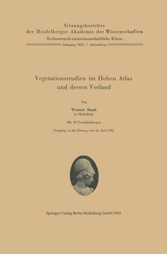 ﻿مطالعات پوشش گیاهی در اطلس بالا و سرزمین اصلی آن