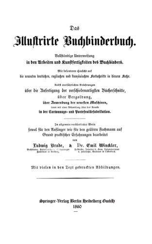 ﻿The Illustrirte Buchbinderbuch