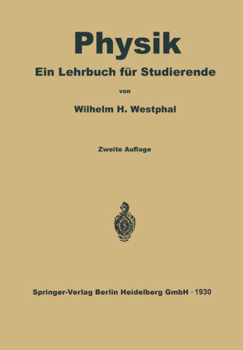 فیزیک: کتاب درسی برای دانشجویان دانشگاه ها و دانشکده های فنی