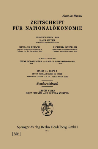 ﻿منحنی های هزینه و منحنی های عرضه