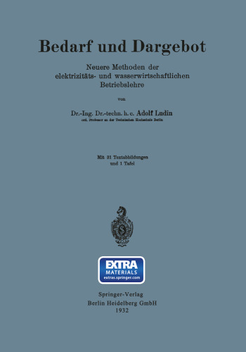 نیازها و Dargebot: روش های جدیدتر از برق و منابع آب علم مدیریت