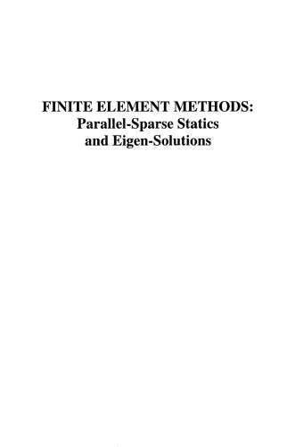 ﻿روش های المان محدود استاتیک پراکنده موازی و راه حل های ویژه