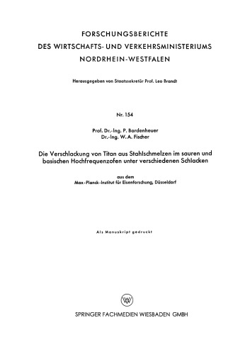 سرباره شدن تیتانیوم از فولاد مذاب در یک کوره اسیدی و اساسی با فرکانس بالا در زیر سرباره های مختلف