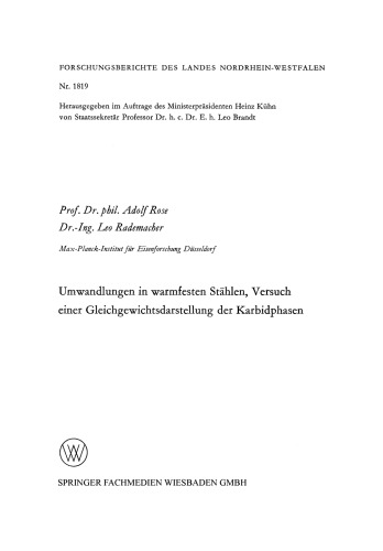 ﻿تبدیل در فولادهای مقاوم در برابر حرارت، تلاش برای نمایش تعادل فازهای کاربید