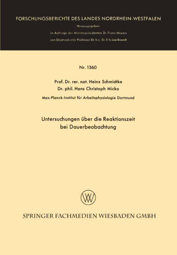 مطالعات در مورد زمان واکنش با مشاهده مداوم