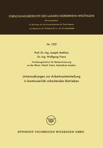 ﻿تحقیقات در مورد تقسیم ساعات کار در شرکتهای مداوم کار