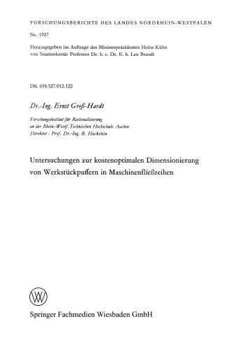 ﻿بررسی اندازه گیری بهینه هزینه بافرهای قطعه کار در سری جریان ماشین