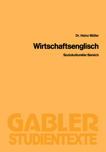 ﻿Wirtschaftsenglisch: Soziokultureller Bereich