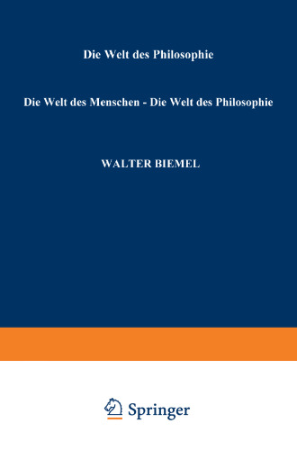 Die Welt des Menschen - Die Welt der Philosophie: Festschrift für Jan Patočka