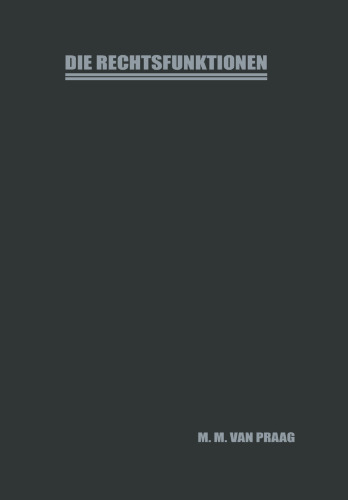 ﻿توابع قانونی: Proefschrift ter Verkrijging van den Graad van Doctor in Rechtsgeleerdheid aan de Rijksuniversiteit te leiden، op Gezag van den Rector-Magnificus، Dr. J. H. Zaaijer، Hoogleeraar in de Faculteit der Geneeskunde، Publiek te Verdedigen op Vrijdag 28 اکتبر 1932، des Namiddags te Klokke 3 UUR