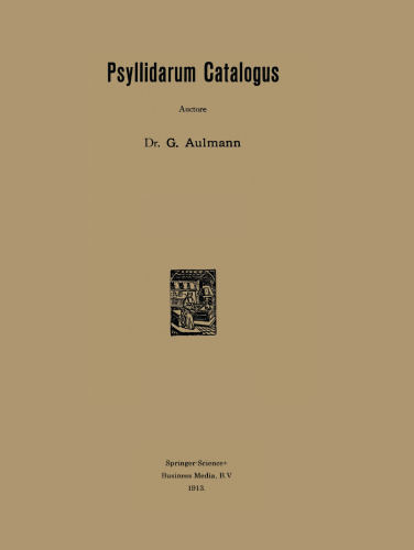 ﻿کاتالوگ Psyllidarum