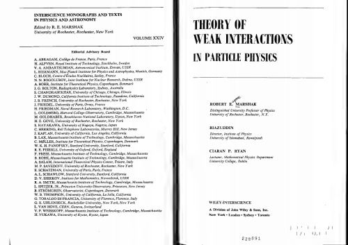 نظریه فعل و انفعالات ضعیف در فیزیک ذرات