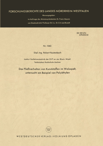 ﻿رفتار جریان پلاستیک در نیپ، با استفاده از مثال پلی اتیلن مورد بررسی قرار گرفت